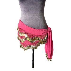 Belly Dancer Waist Wrap Up‎ With Coins